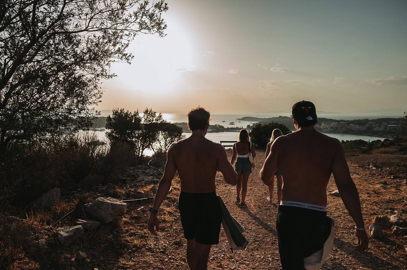 Walking down to the coast