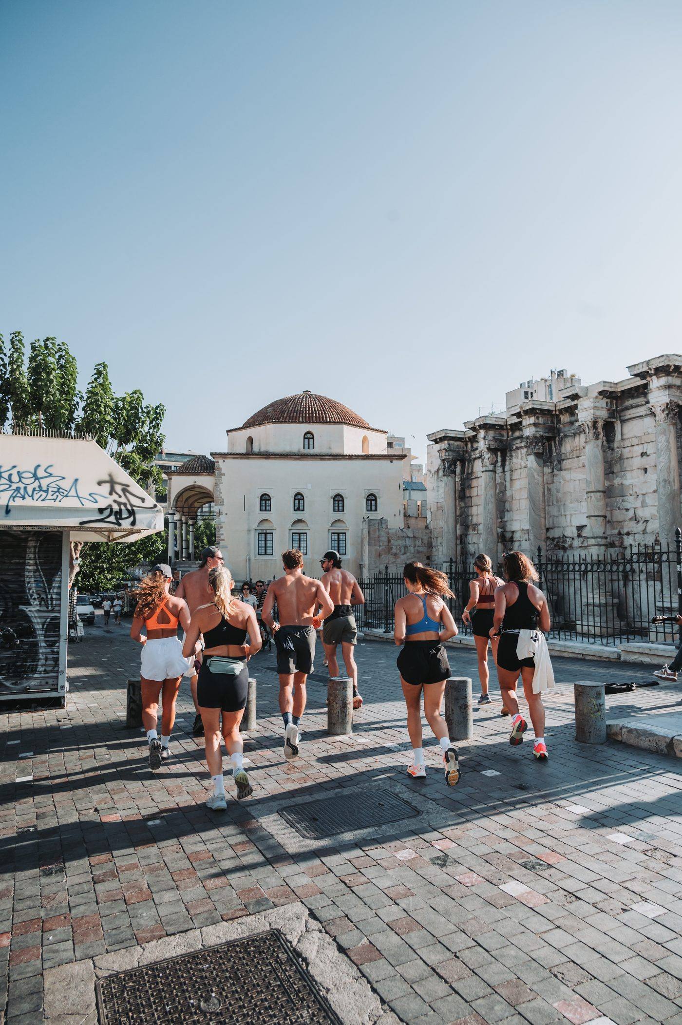 A Move Motif group running through Athens at first light