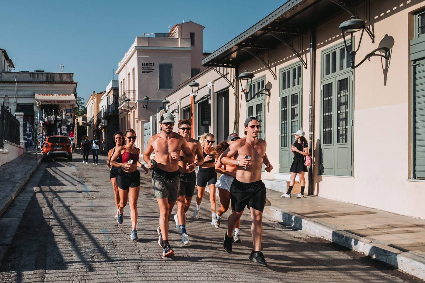 Running through Athens